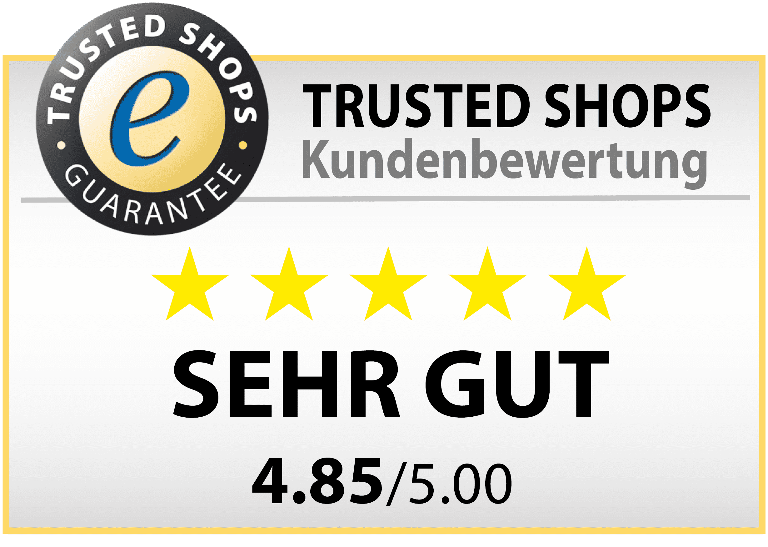 Trusted Shops Sehr gut